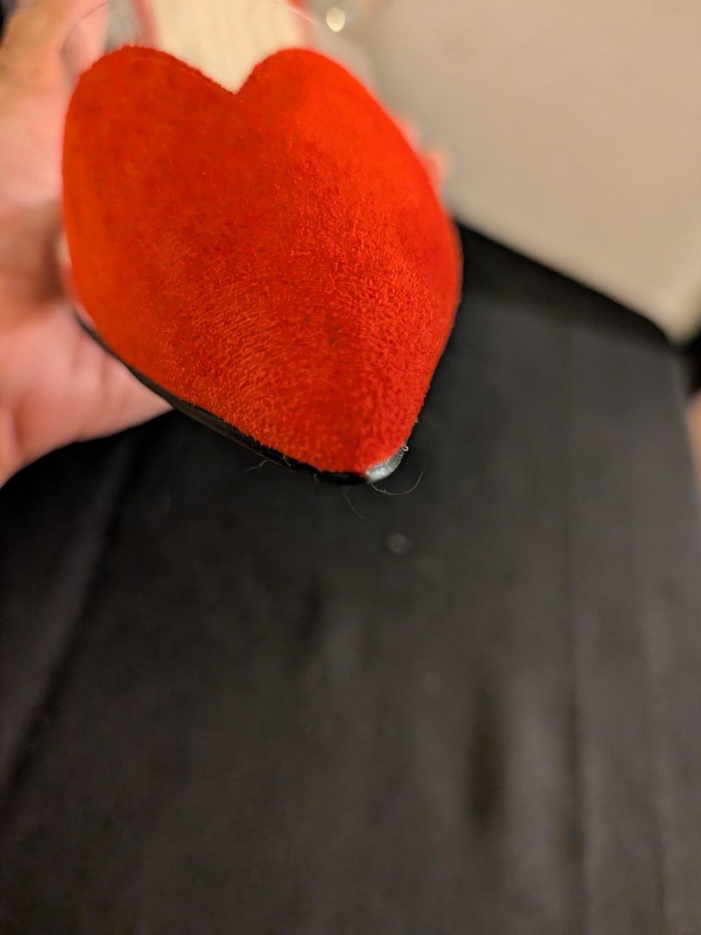 VICI Red Heart-Detail Clear Strap Mules - Picture 6 of 11